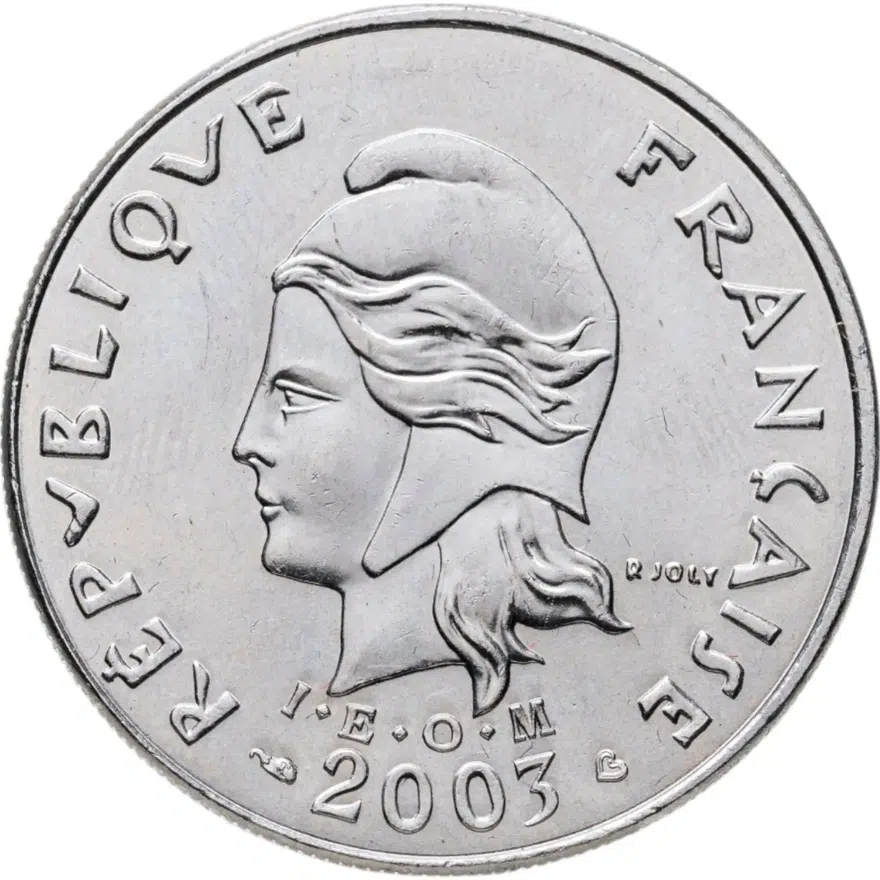 Французская Полинезия 20 франков (francs) 2003