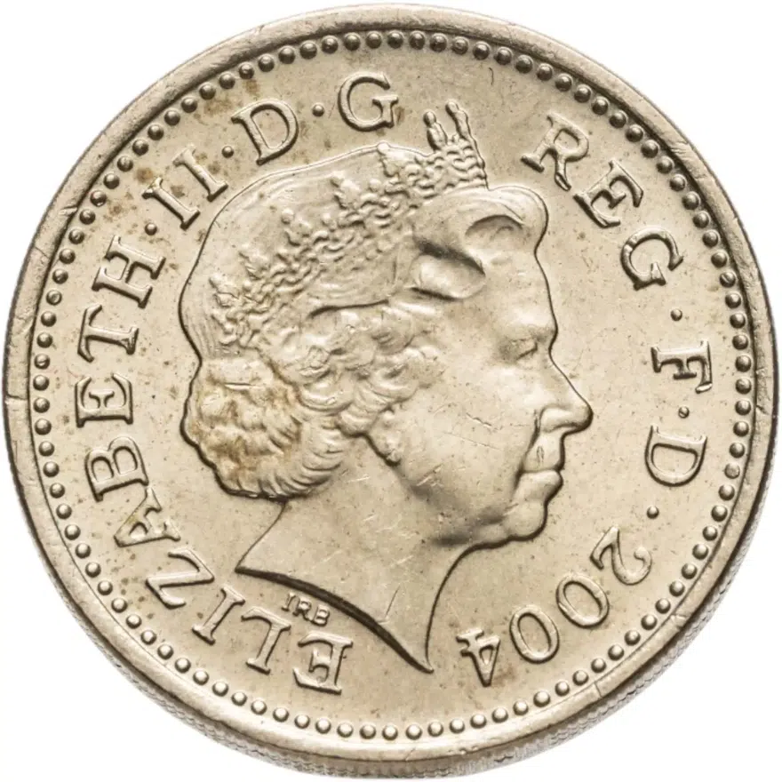 Великобритания 1 фунт (pound) 2004 "Мост Форт-Бридж в Шотландии", аверс