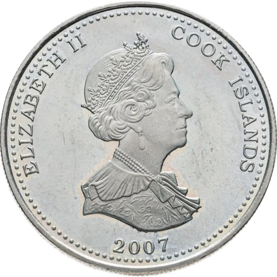 Острова Кука 1 доллар (dollar) 2007 Англия ждёт, что каждый выполнит свой долг - Дом Нельсона, реверс