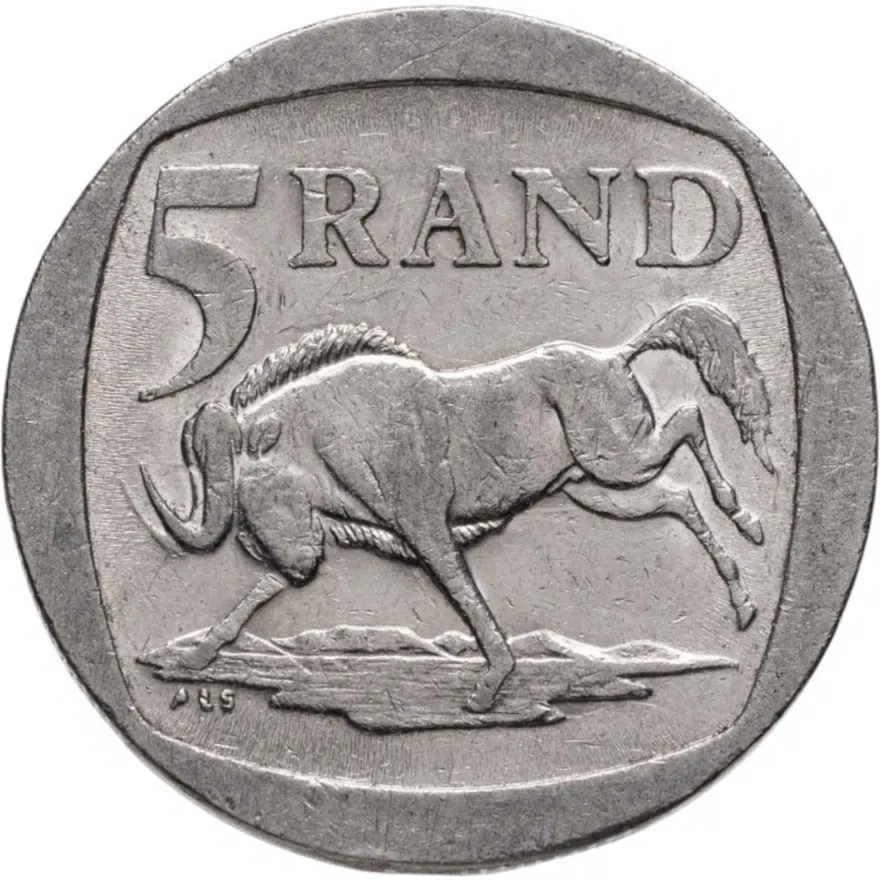 ЮАР 5 рандов (рэндов, rand) 1994