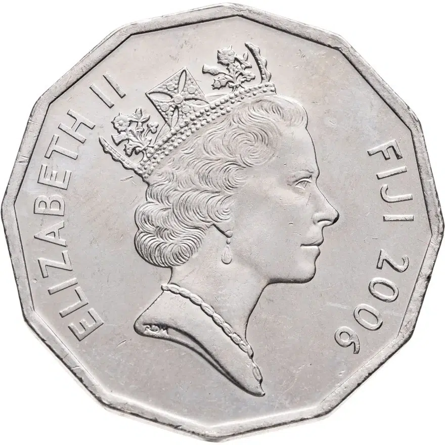 Фиджи 50 центов (cents) 2006, реверс