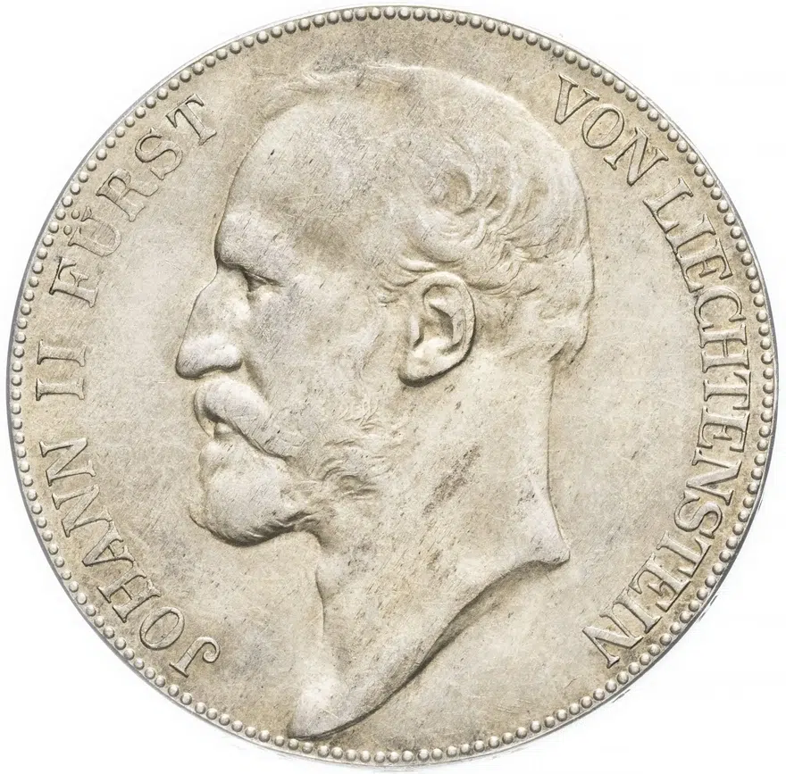 Лихтенштейн 5 крон (kronen) 1904