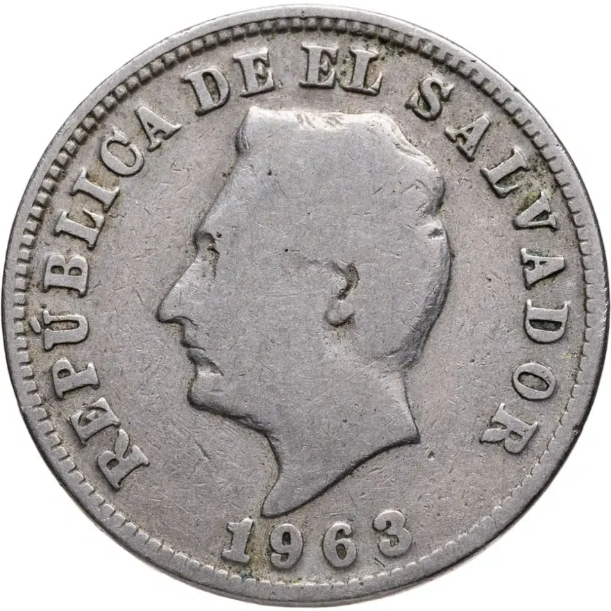Сальвадор 5 сентаво (centavos) 1963