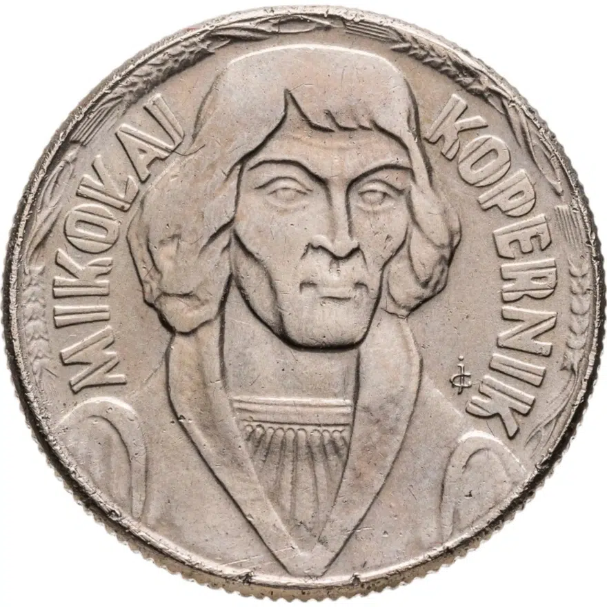Польша 10 злотых (zlotych) 1965 регулярный чекан Николай Коперник, аверс