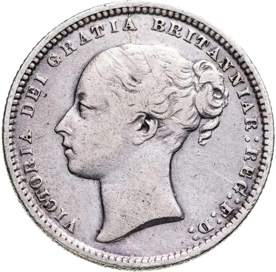 Великобритания 1 шиллинг (shilling) 1872