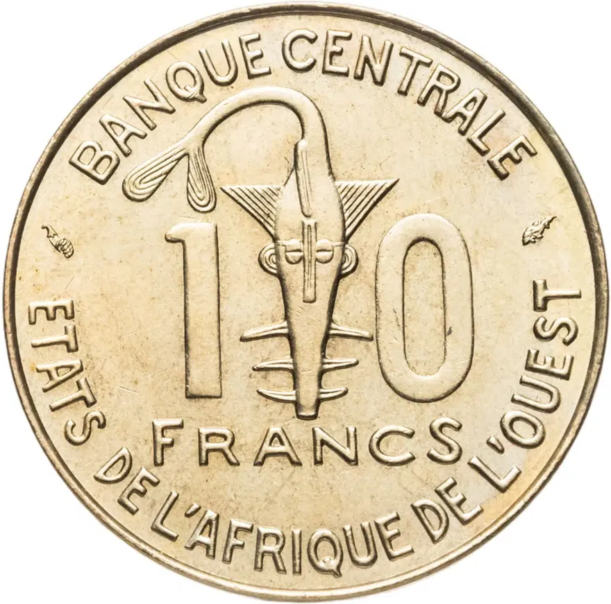 Западная Африка (BCEAO) 10 франков (francs) 1982