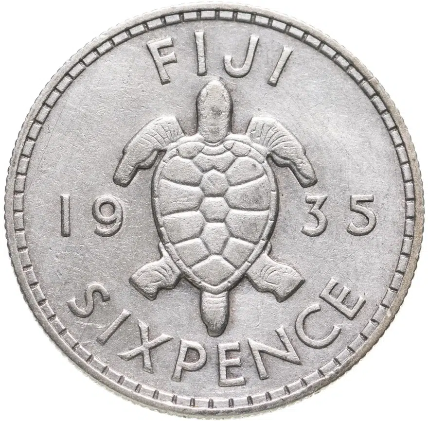 Фиджи 6 пенсов (pence) 1935, реверс