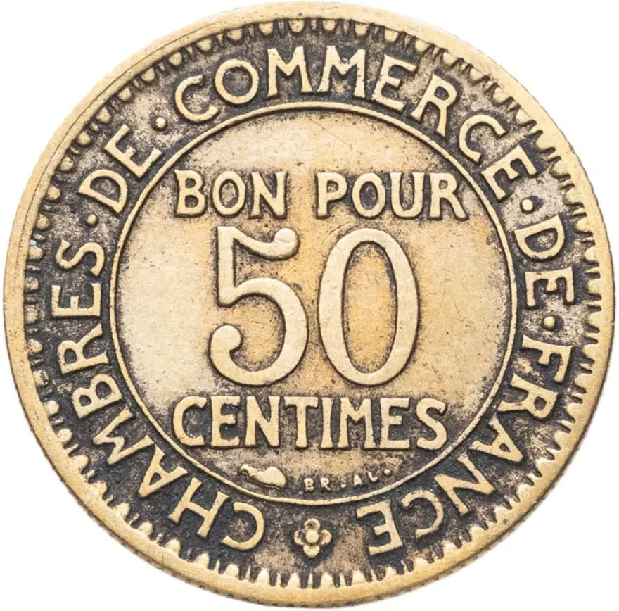 Франция 50 сантимов (centimes) 1927, аверс