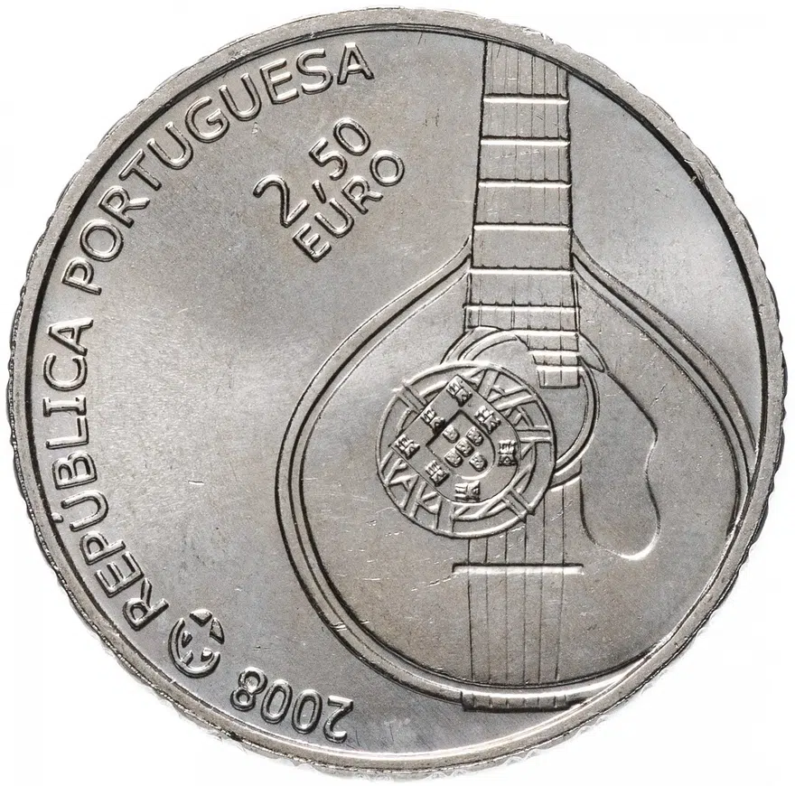 Португалия 2,5 евро (euro) 2008 Фаду