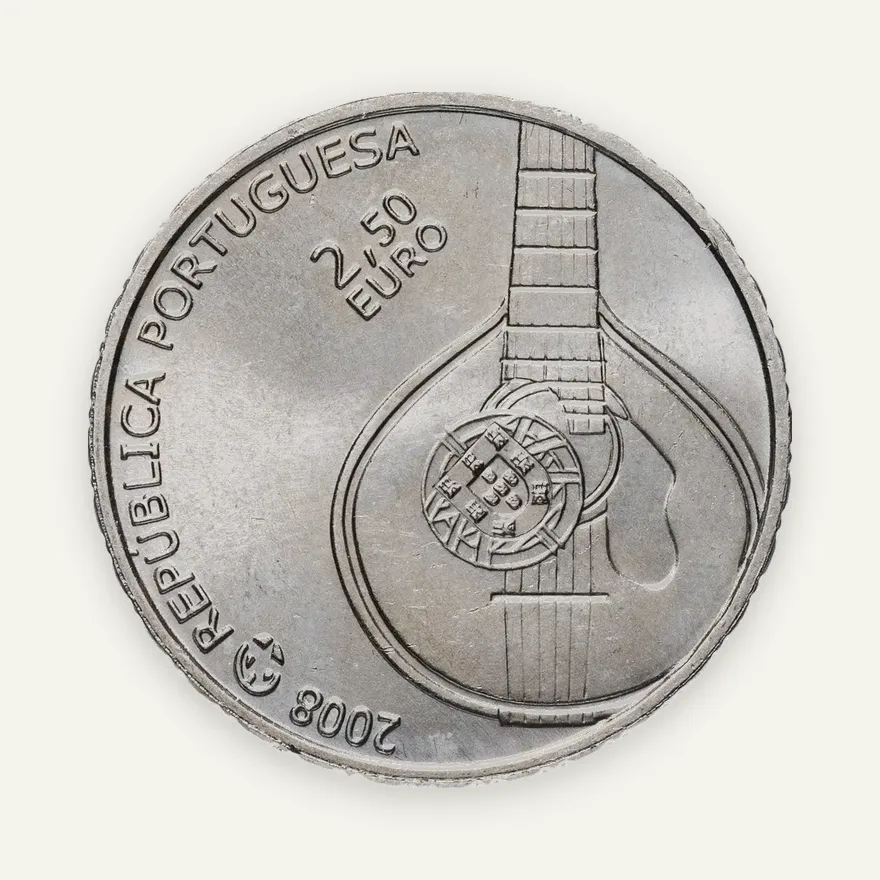 Португалия 2,5 евро (euro) 2008 Фаду, реверс