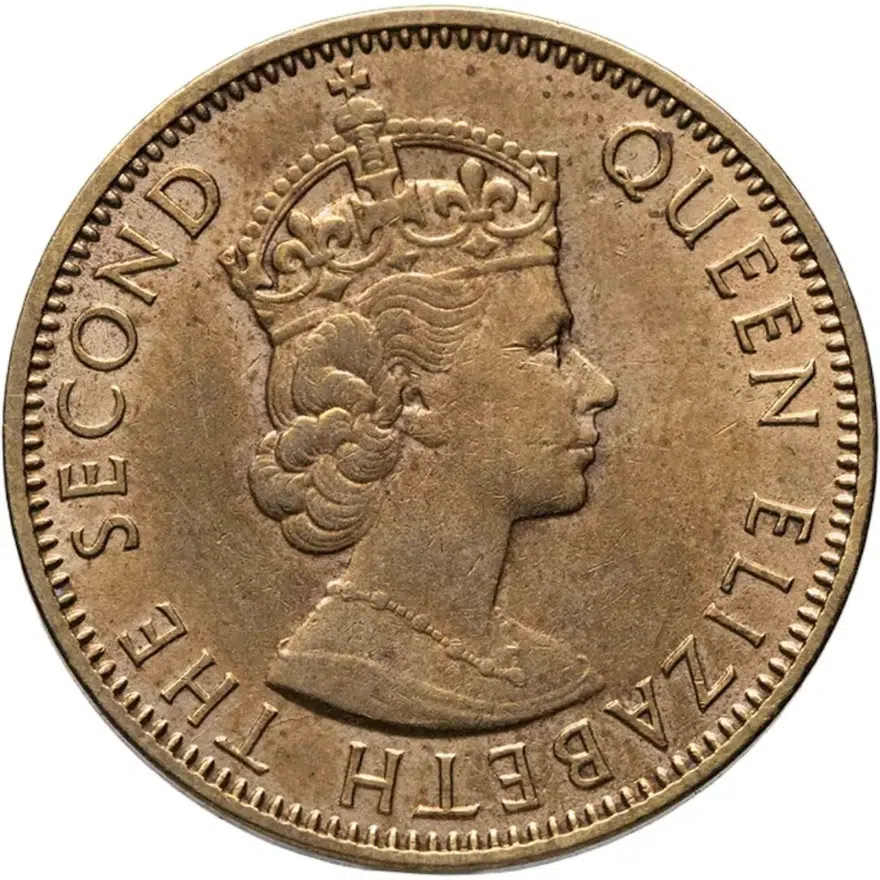 Ямайка 1/2 пенни (half penny) 1964, реверс