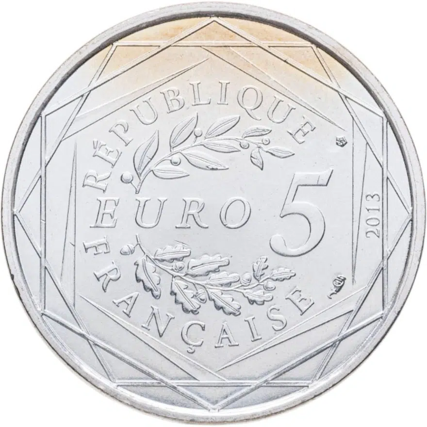 Франция 5 евро (euro) 2013  Свобода, реверс