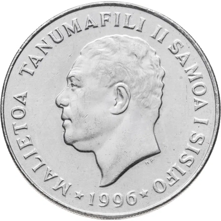 Самоа 20 сене (sene) 1993, реверс