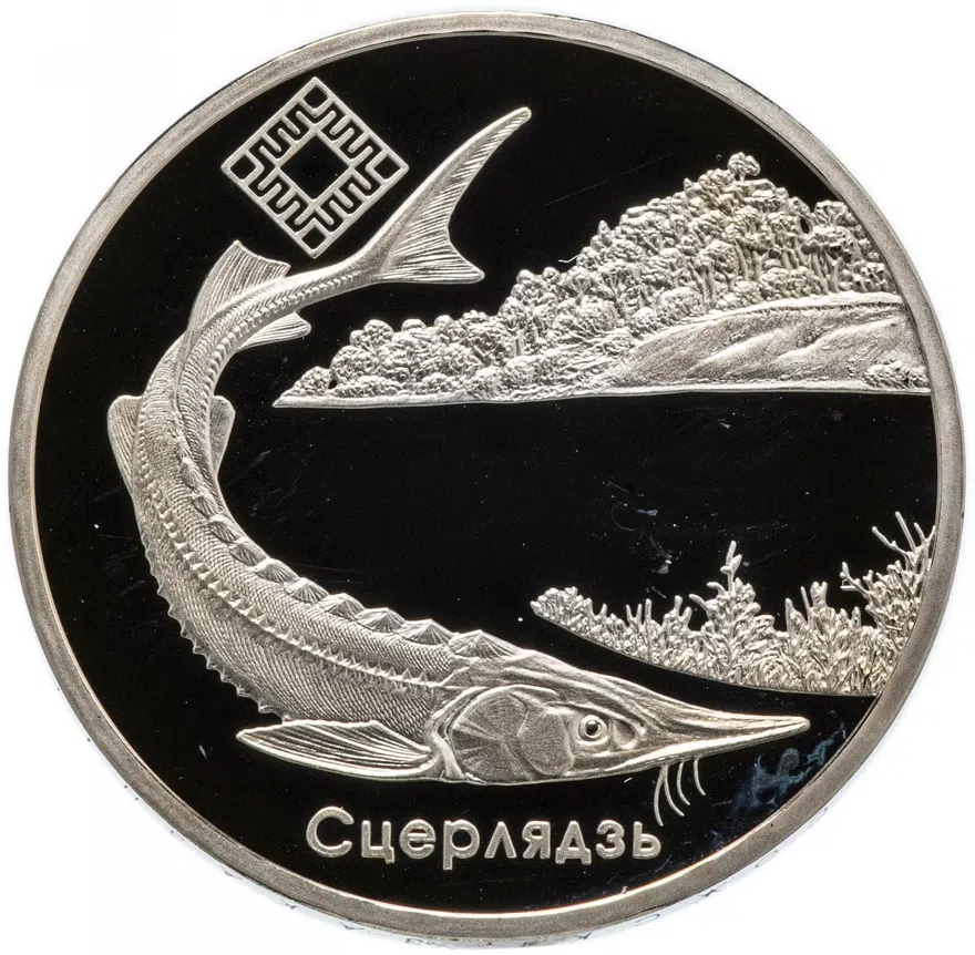 Беларусь 1 рубль 2007 "Заказники Беларуси - Днепро-Сожский", аверс