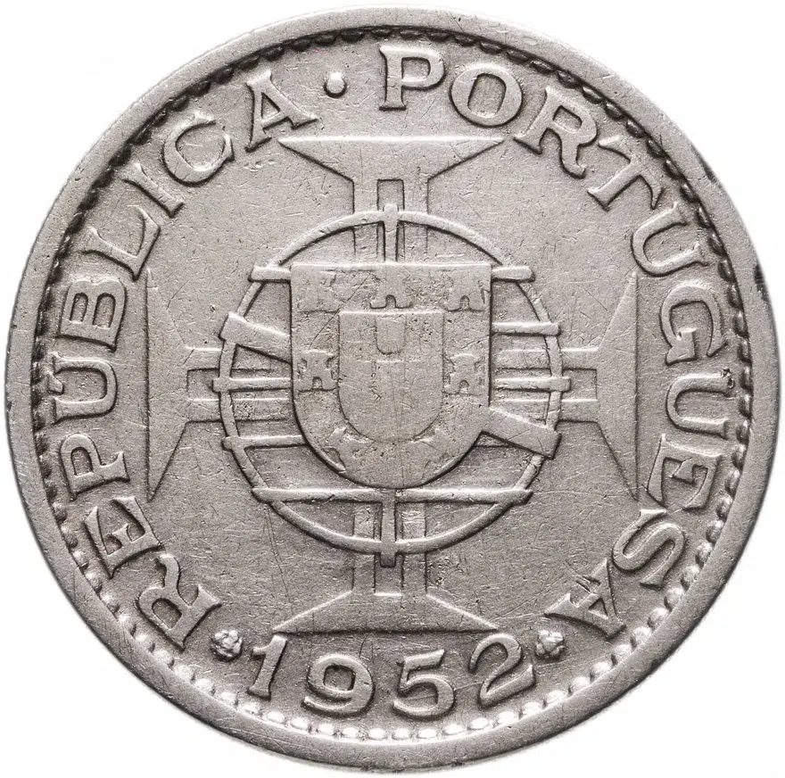 Мозамбик 20 эскудо 1952, аверс