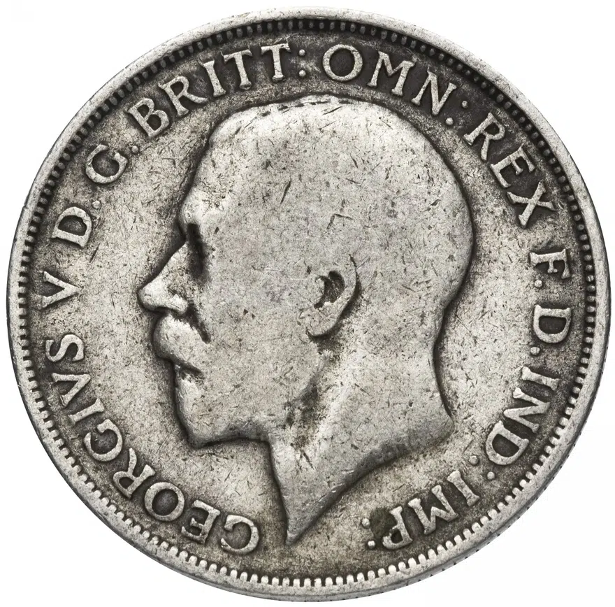 Великобритания 2 шиллинга (флорин, shillings) 1917, реверс