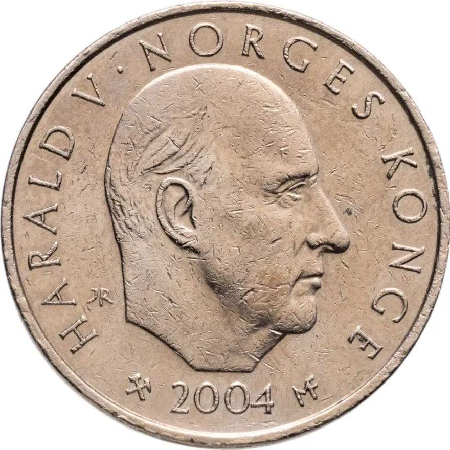 Норвегия 20 крон (kroner) 2004  150 лет первой Норвежской железной дороге