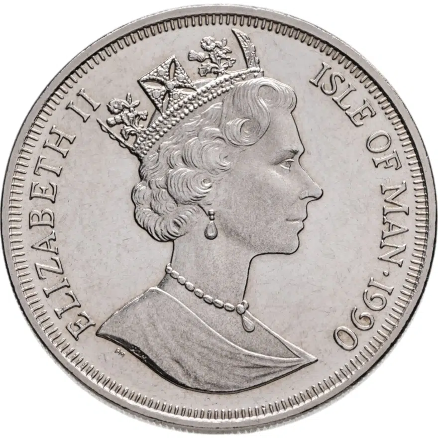 Остров Мэн 1 крона (crown) 1990 Королева-мать