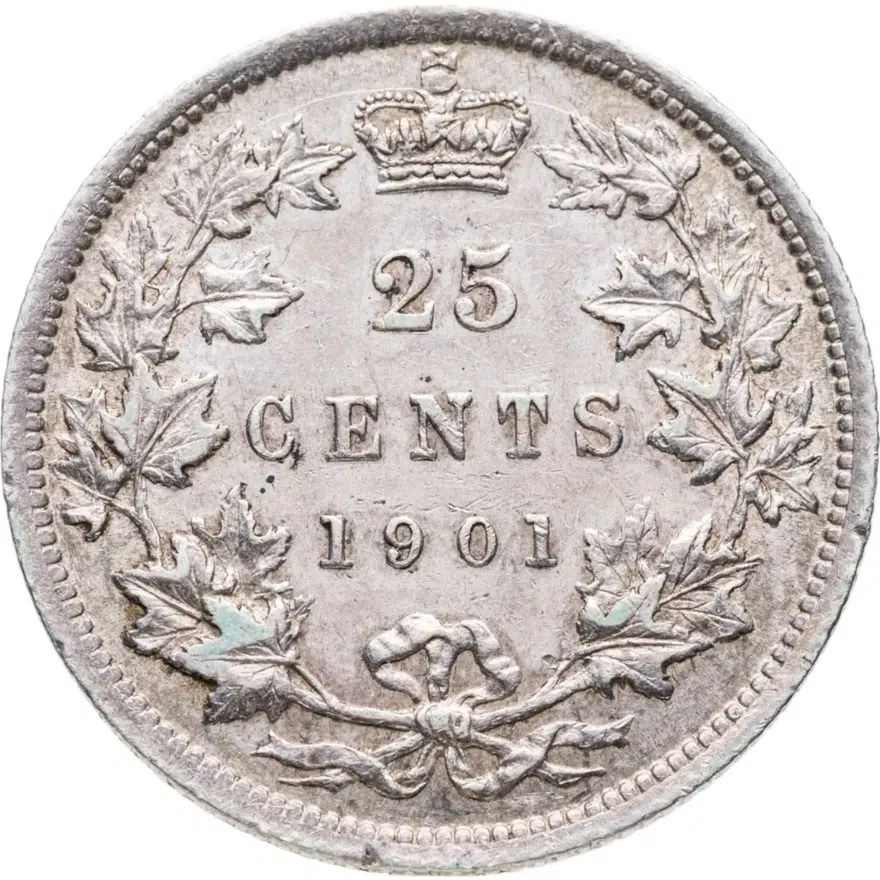 Канада 25 центов (cents) 1901