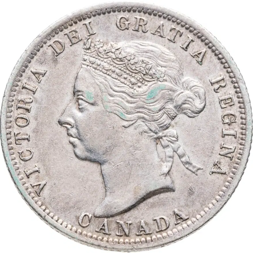 Канада 25 центов (cents) 1901, реверс