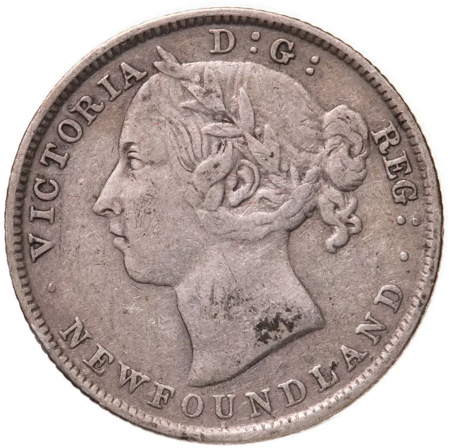 Ньюфаундленд 20 центов (cents) 1900, аверс