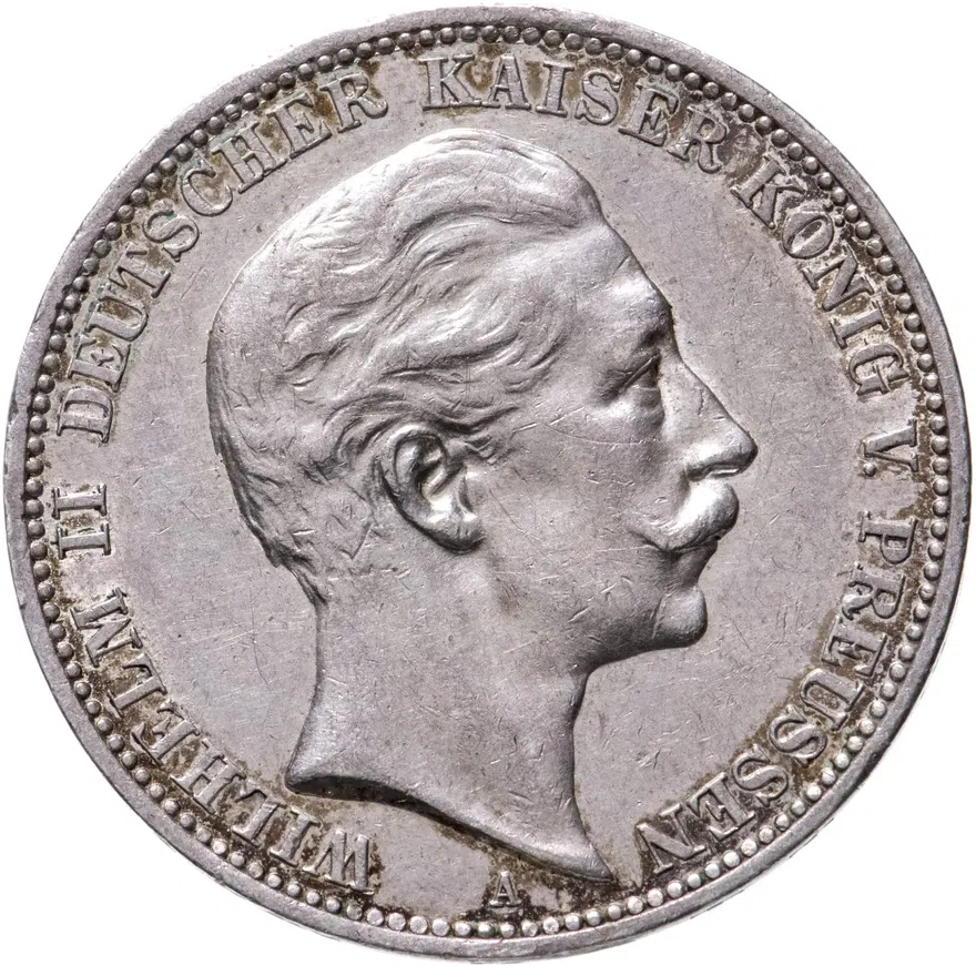 Германия (Империя) 3 марки (mark) 1909 A  Пруссия