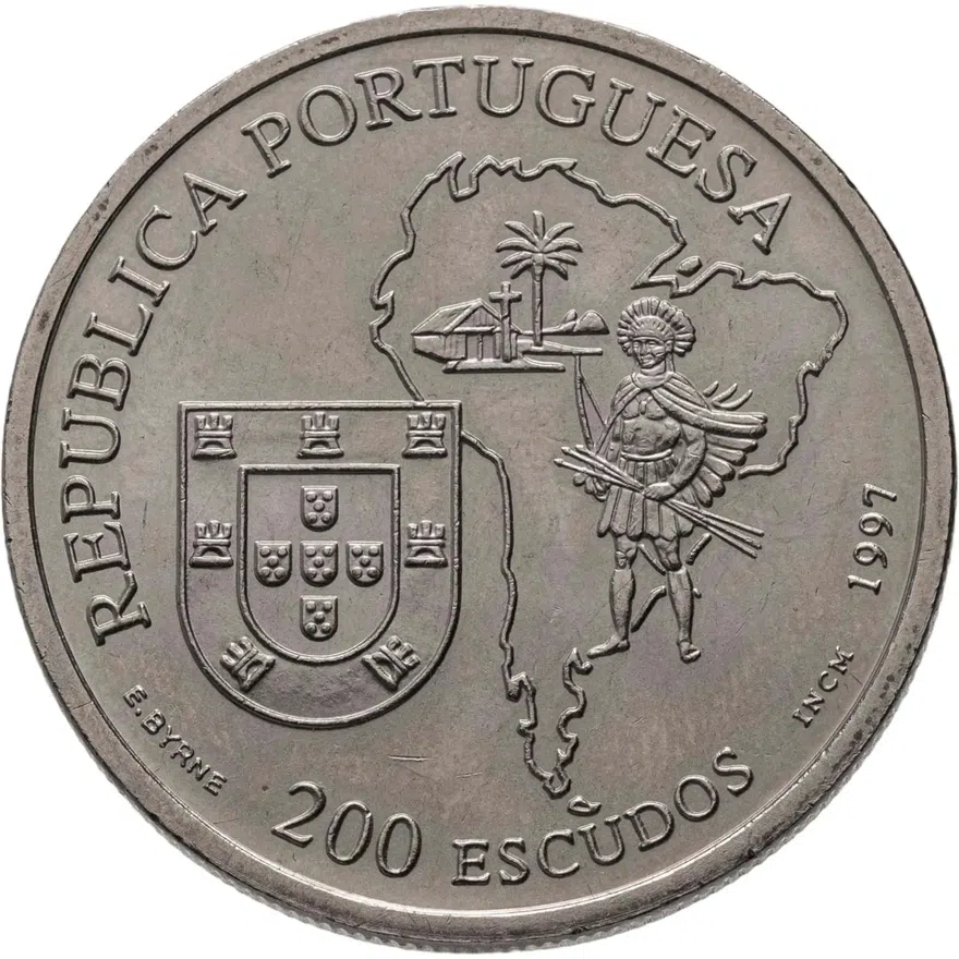 Португалия 200 эскудо (escudos) 1997 "400 лет со дня смерти Жозе ди Аншиета", аверс