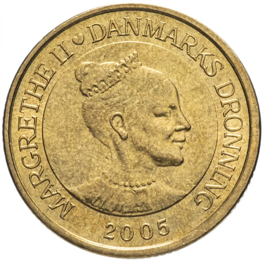Дания 20 крон (kroner) 2005, реверс