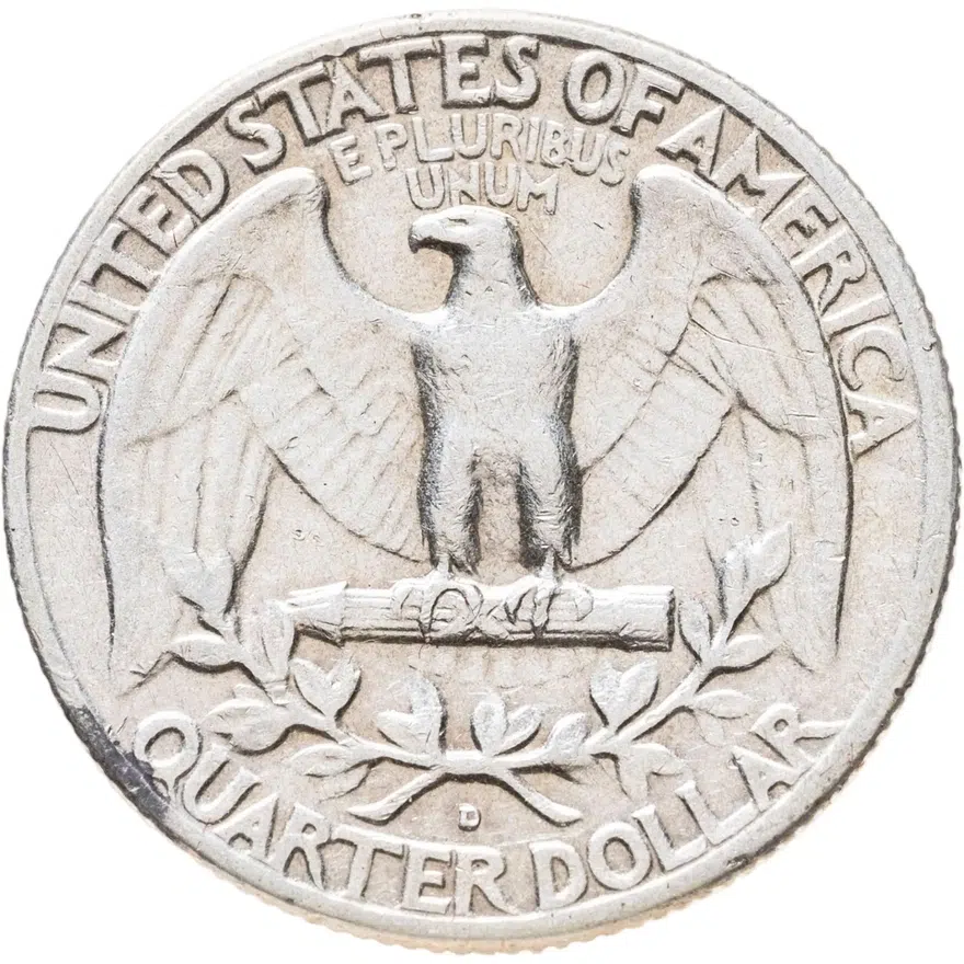 25 центов (квотер) 1963, реверс