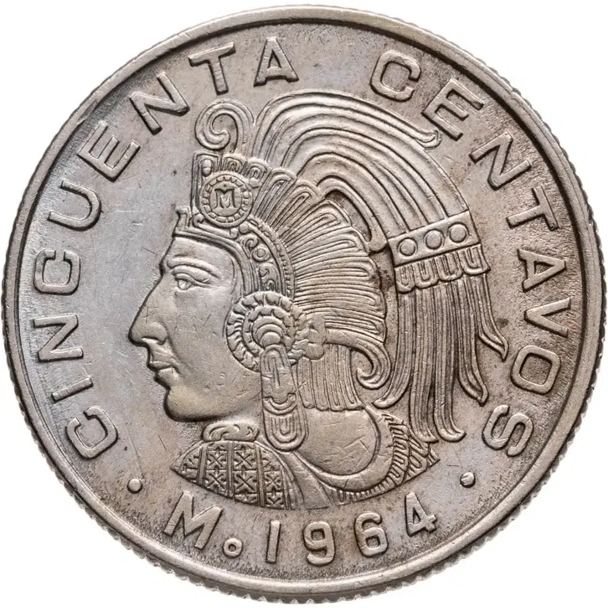 Мексика 50 сентаво (centavos) 1964