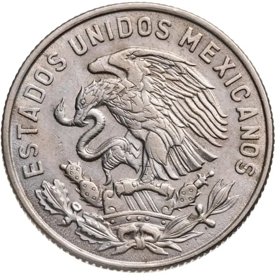 Мексика 50 сентаво (centavos) 1964, реверс