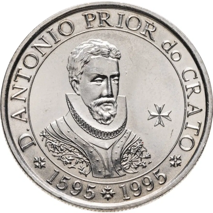 Португалия 100 эскудо (escudos) 1995  400 лет со дня смерти приора Антонио из Крату