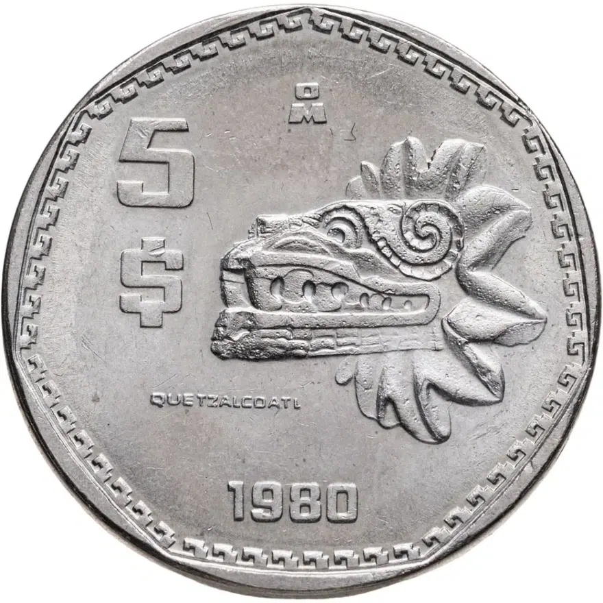 Мексика 5 песо (pesos) 1980