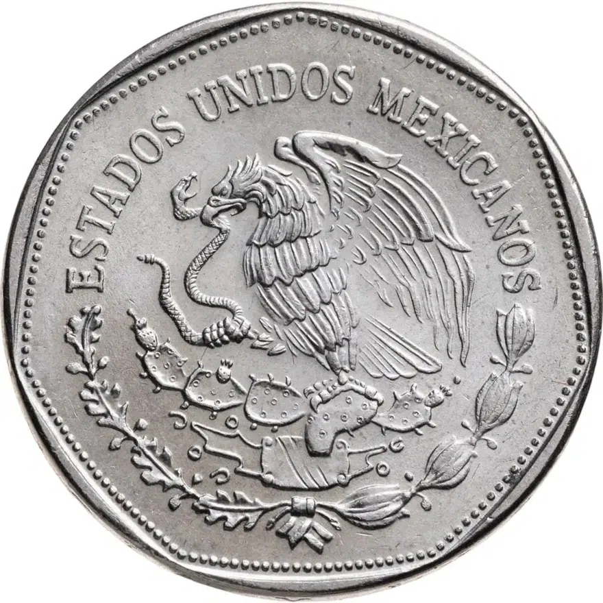 Мексика 5 песо (pesos) 1980, реверс
