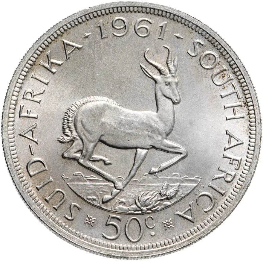 ЮАР 50 центов (cents) 1961