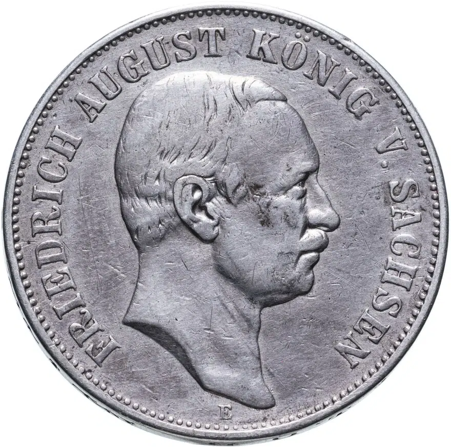 Германия (Империя) 5 марок (mark) 1907 Саксония, аверс