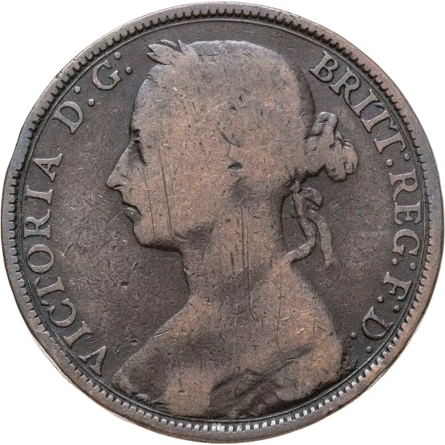 Великобритания 1 пенни (penny) 1888, реверс