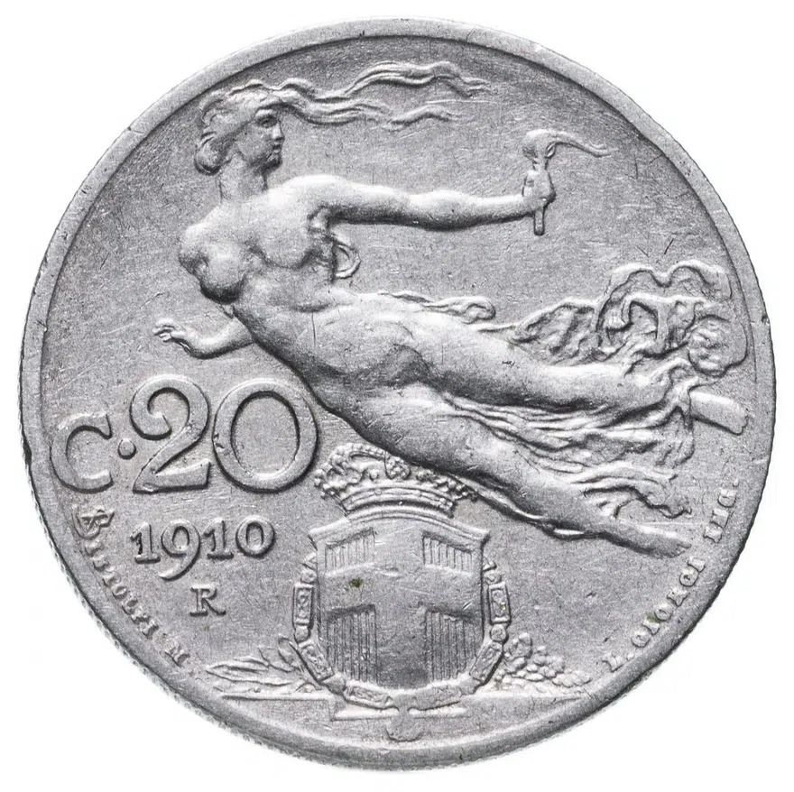 Италия 20 чентезимо (centesimi) 1910
