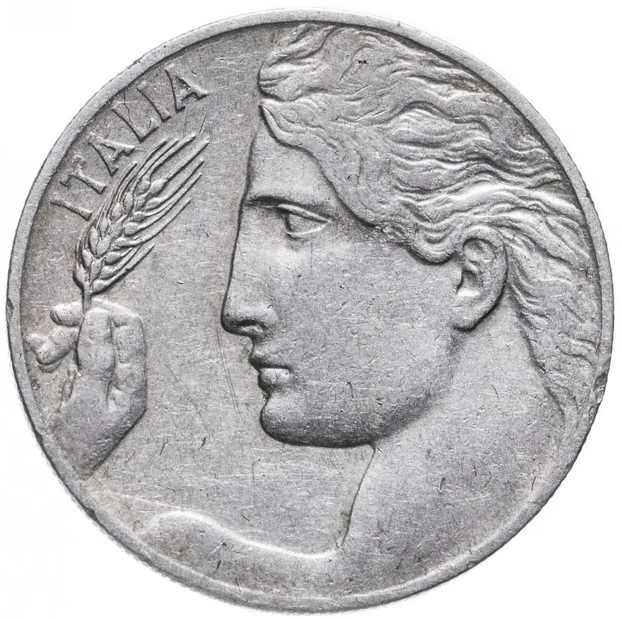 Италия 20 чентезимо (centesimi) 1910, реверс