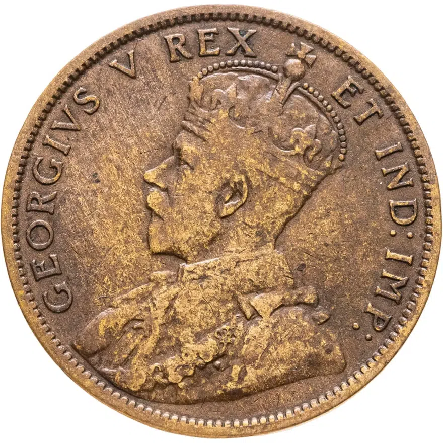 Канада 1 цент (cent) 1911, аверс