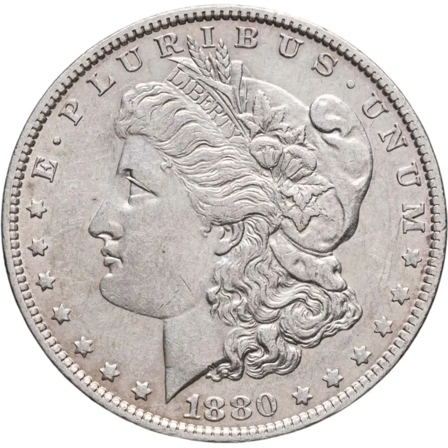 США 1 доллар (dollar) 1880   "Доллар Моргана", реверс