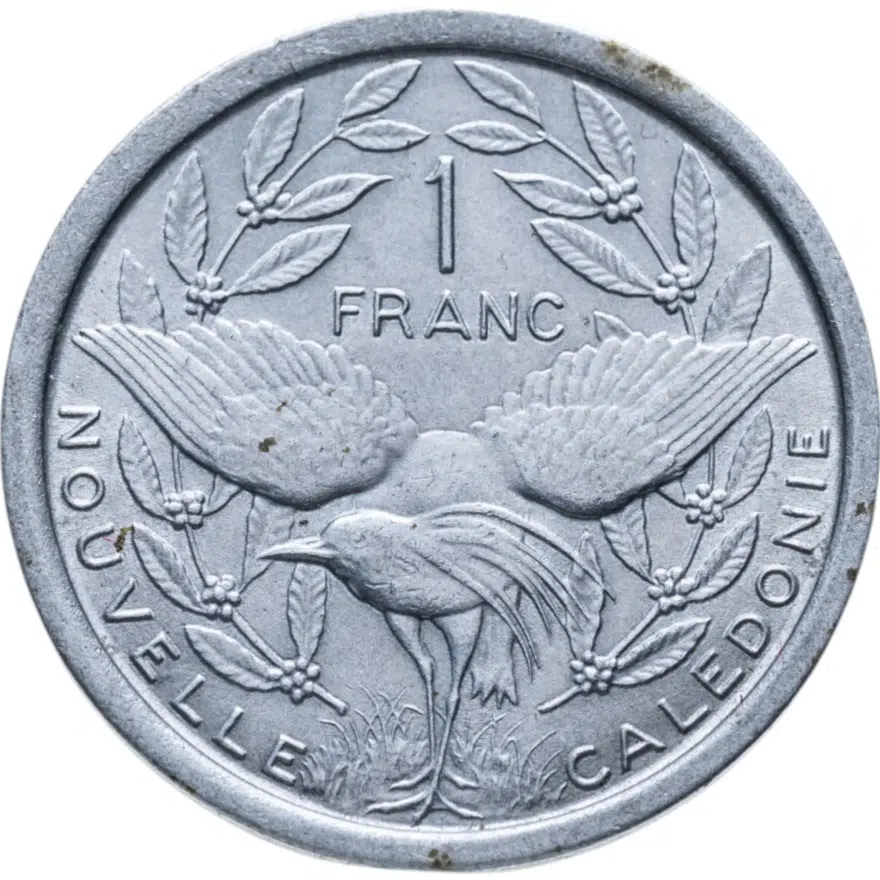 Новая Каледония 1 франк (franc) 1973, реверс