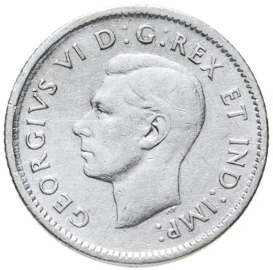 Канада 10 центов (cents) 1944, реверс