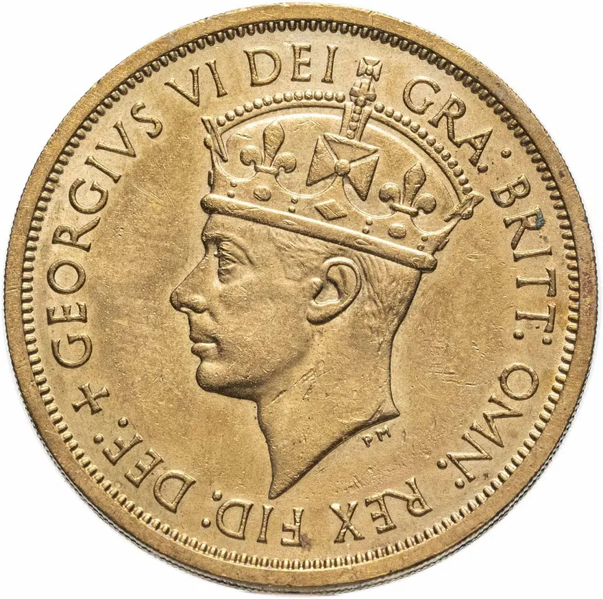 Британская Западная Африка 2 шиллинга (shillings) 1949 знак монетного двора: "KN" - Кингз Нортон Металл, Бирмингем