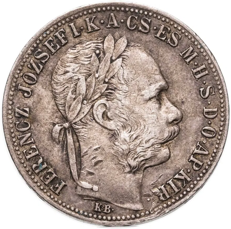 Венгрия 1 форинт 1885, аверс