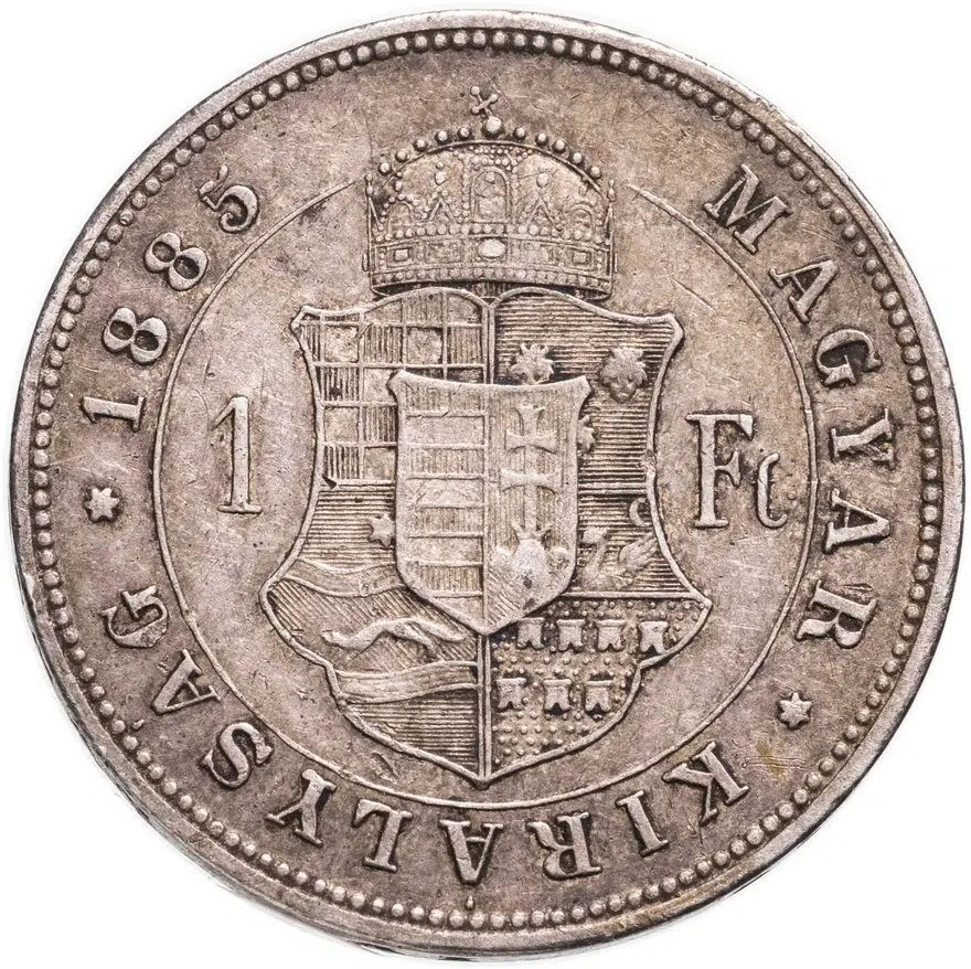 Венгрия 1 форинт 1885, реверс