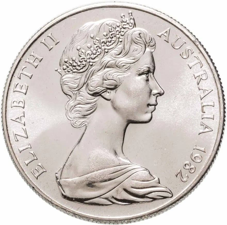 Австралия 10 долларов (dollars) 1982 XII Игры Содружества в Брисбене в памятном буклете, реверс