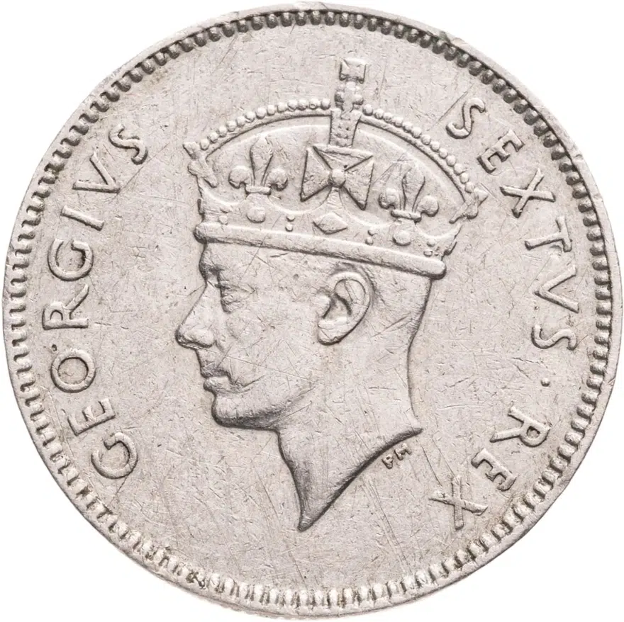 Британская Восточная Африка 50 центов (cents) 1952, реверс