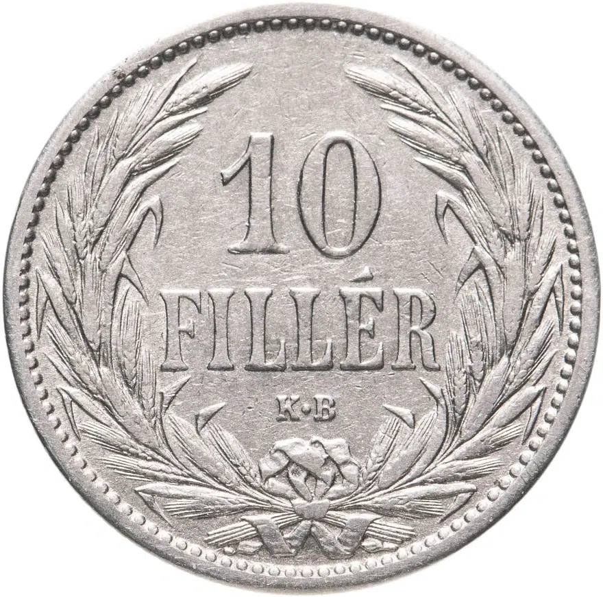 Венгрия 10 филлеров (filler) 1909