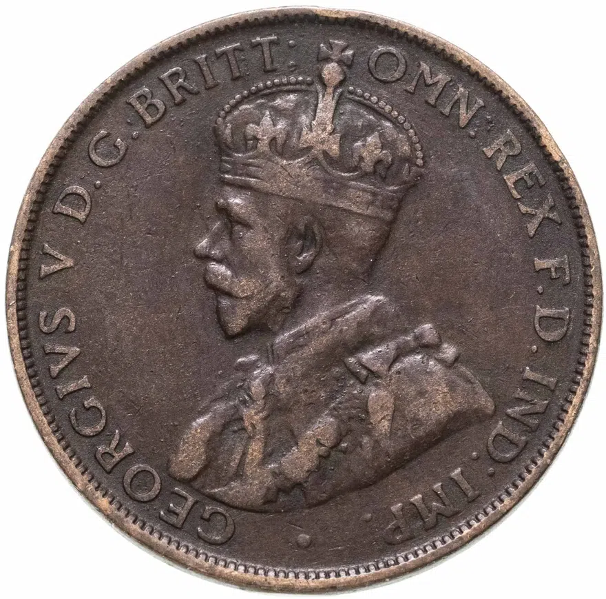 Австралия 1 пенни (penny) 1926, аверс